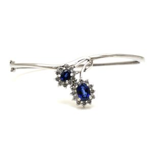 Beautiful Sapphire & Diamond Bangle