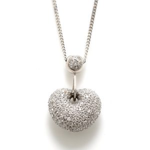 Fantastic Diamond Heart Pendant Necklace