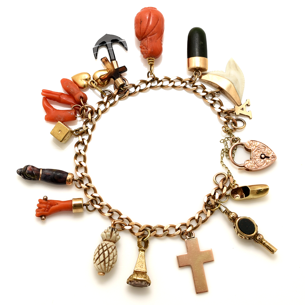 Fantastic Antique Charm Bracelet - Image 2