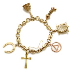 Antique Gold Charm Bracelet