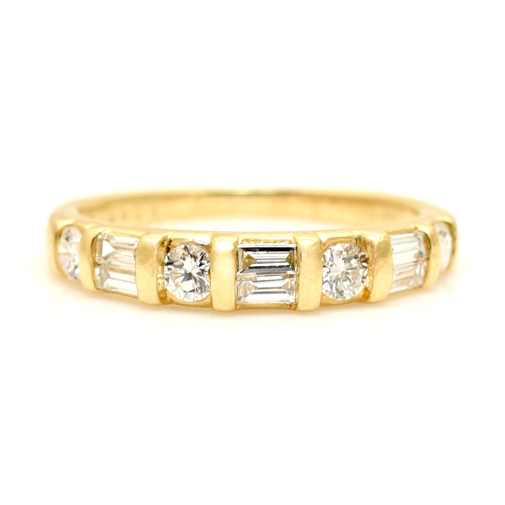 Beautiful Diamond Half Eternity Ring