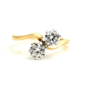 Beautiful Vintage Diamond Twist Ring