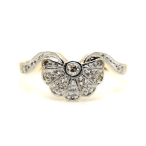 Antique Diamond Fan Ring