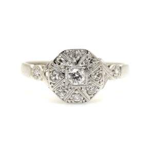 Antique Diamond Cluster Ring