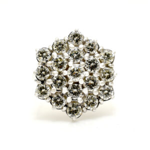 Stunning Vintage Diamond Cluster Ring